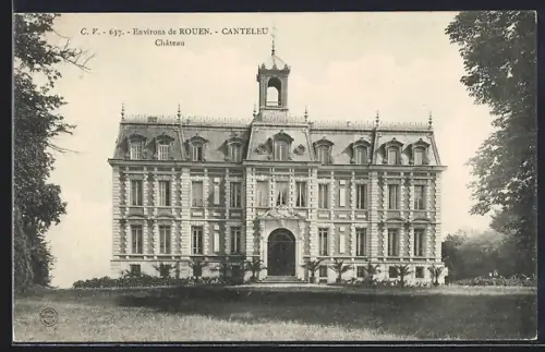 AK Canteleu, Château majestueux entouré de verdure