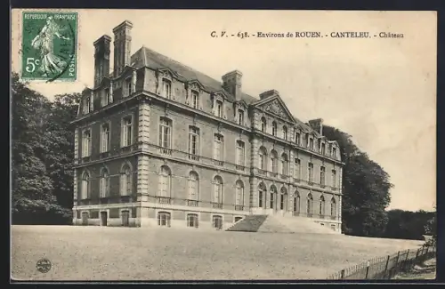 AK Canteleu, Château élégant entouré de verdure