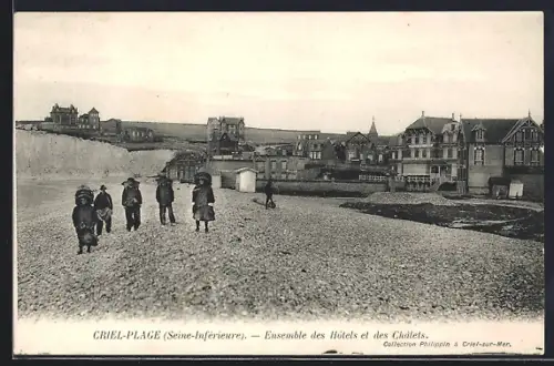 AK Criel-Plage /Seine-Inférieure, Ensemble des Hôtels et des Chalets