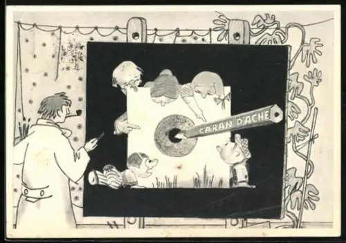 Künstler-AK Reklame Caran D`Ache