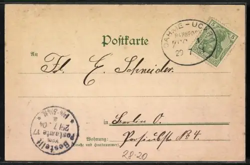 Lithographie Loreley auf Lothar`s Boot