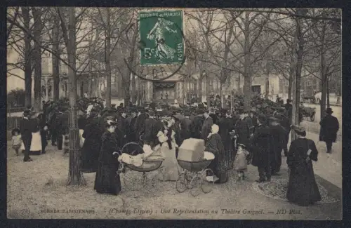 AK Paris, Une Représentation au Théatre Guignol, Puppentheater