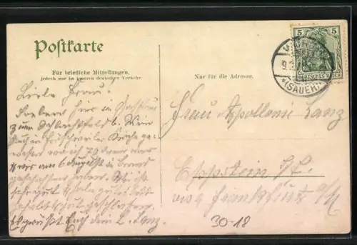 AK Elsasshausen, Mac Mahon in Uniform zu Pferde, Reichseinigungskriege