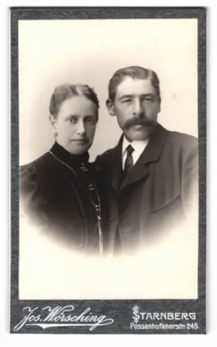 Fotografie Jos. Wörsching, Starnberg, Possenhofenerstr. 245, Porträt eines Ehepaars