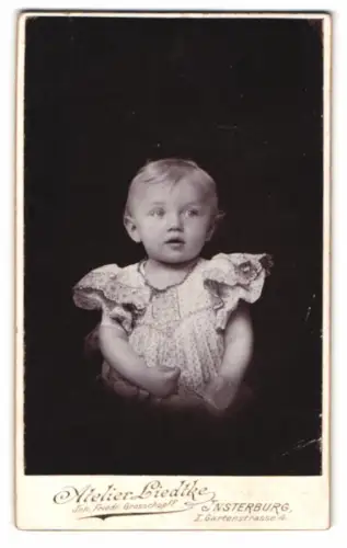 Fotografie Atelier Liedtke, Insterburg, Gartenstrasse 4, Porträt eines Kleinkindes