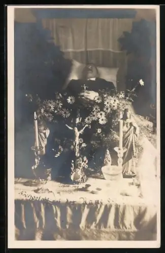 Foto-AK Mann postmortem