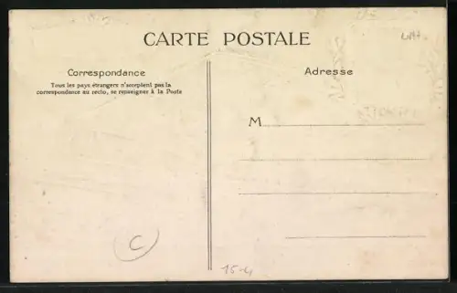 Künstler-AK Henri Demanest en L`Aeroplane Antoinette 1909