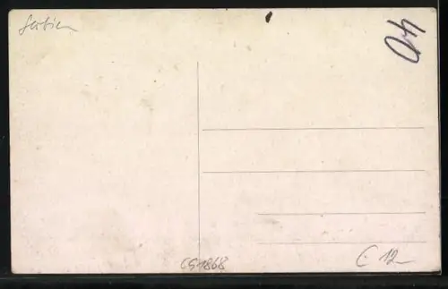 AK Zemun / Semlin, Strassenpartie am Postgebäude