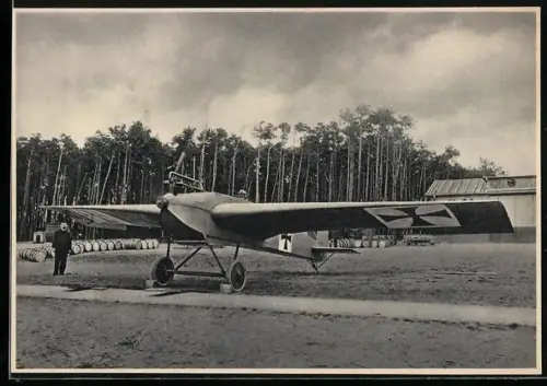 AK Ganzmetall-Flugzeug Junkers-J 1 mit Pilot an Bord