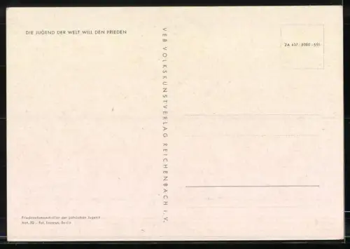 AK die Jugend der Welt will den Frieden, Friedensdemontration der polnischen Jugend