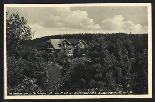 AK Allrode /Ostharz, Walderholungs- und Ferienheim Sturmeck auf der Höhe
