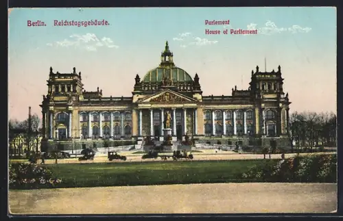 AK Berlin-Tiergarten, Reichstagsgebäude