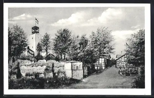 AK Salzgitter-Lichtenberg, Bergrestaurant Burgberg, Inh. Hermann Semp