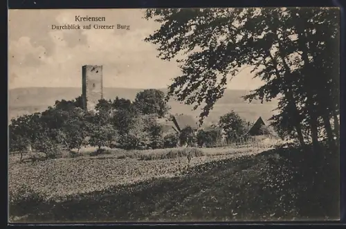 AK Kreiensen, Durchblick auf Greener Burg
