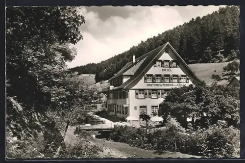 AK Bad Rippoldsau /Schwarzwald, Hotel und Pension Kranz, Inh. Günter Pelz