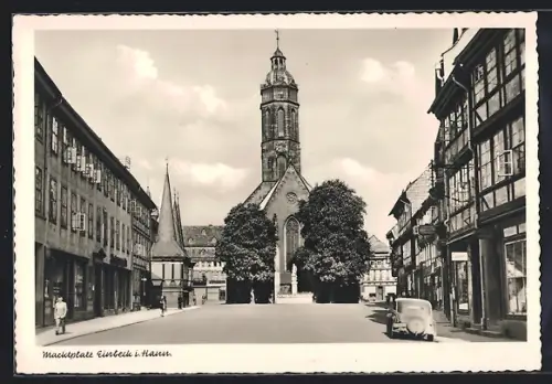 AK Einbeck i. Hann., Marktplatz, Kirche