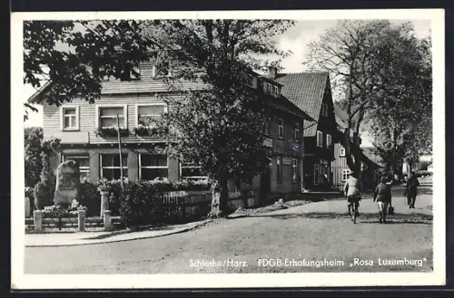 AK Schierke /Harz, FDGB-Erholungsheim Rosa Luxemburg