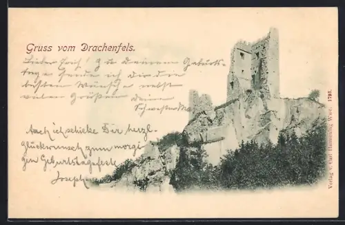 AK Drachenfels, Burgruine