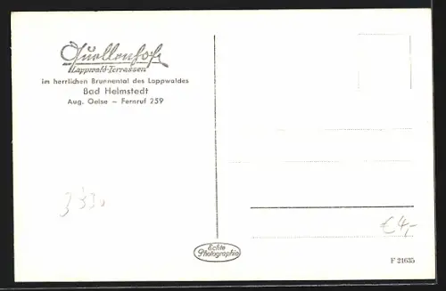 AK Bad Helmstedt, Lappwald-Terrassen, Brunnenhof