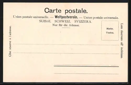 AK Chur, Schulhaus mit Strassenpartie