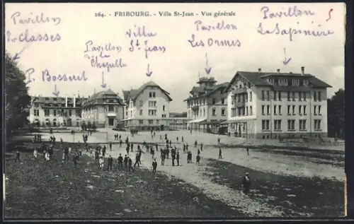 AK Fribourg, Villa St-Jean, Vue generale