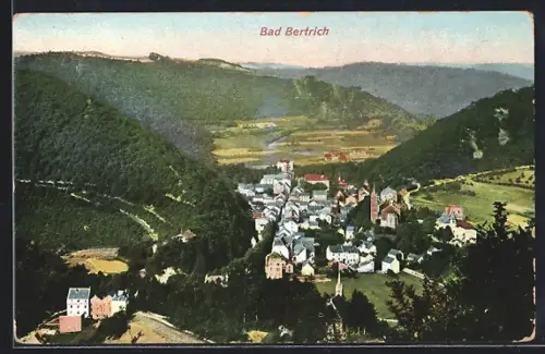 AK Bad Bertrich, Teilansicht mit Bäumen