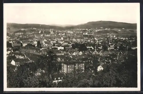 AK Saarbrücken, Teilansicht gegen den Schwarzenberg