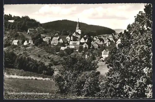 AK Eversberg /Sauerland, Teilansicht mit Kirche