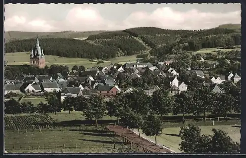 AK Brilon /Sauerland, Teilansicht mit Turm