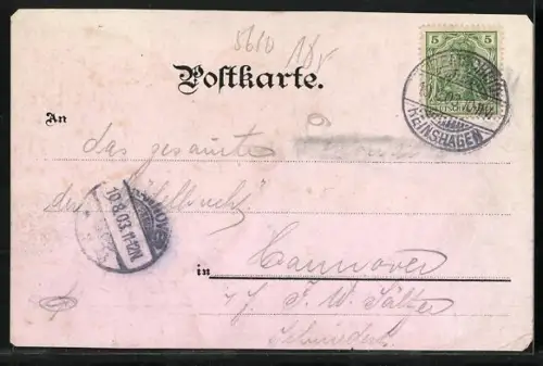 Lithographie Müngsten, Kaiser Wilhelm Brücke