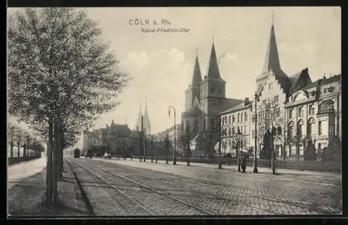 AK Köln, Partie am Kaiser-Friedrich-Ufer