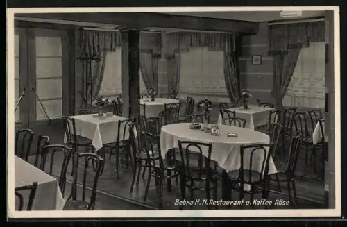 AK Bebra / Hessen, Restaurant und Kaffee Röse