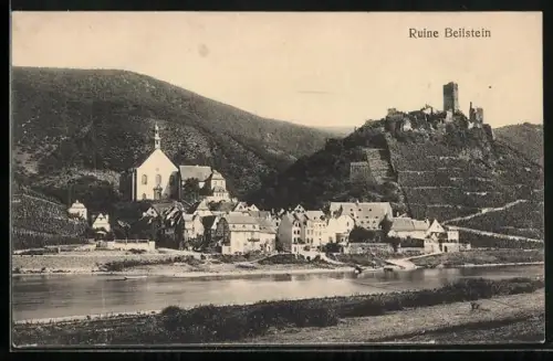 AK Beilstein / Mosel, Blick auf den Ort