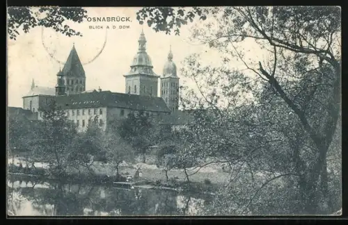 AK Osnabrück, Blick auf den Dom