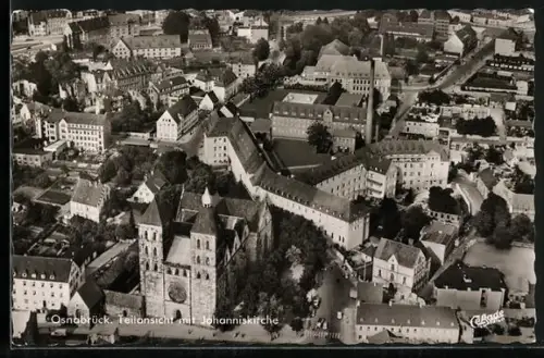 AK Osnabrück, Teilansicht mit Johanniskirche