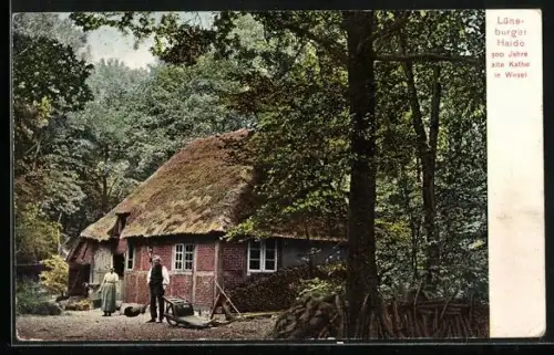 AK Wesel /Lüneburger Heide, 300 Jahre alte Kate