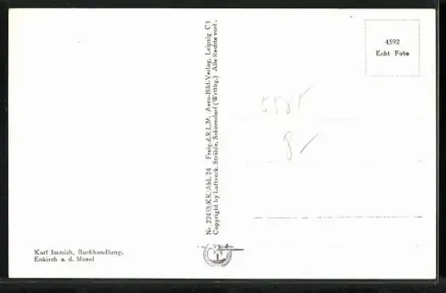 AK Enkirch a. d. Mosel, Luftbild, Mosellandschaft, Weinberge