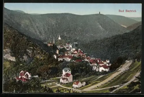 AK Bad Bertrich, Ortsansicht im Tal