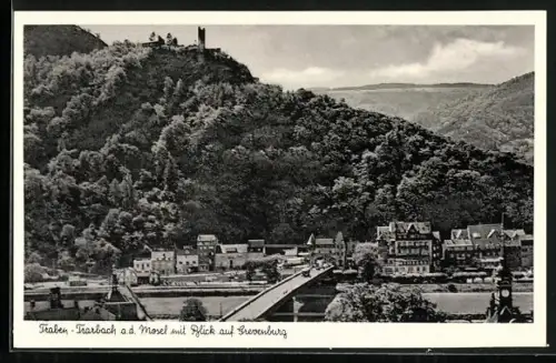 AK Traben-Trarbach a. d. Mosel, Blick auf Grevenburg