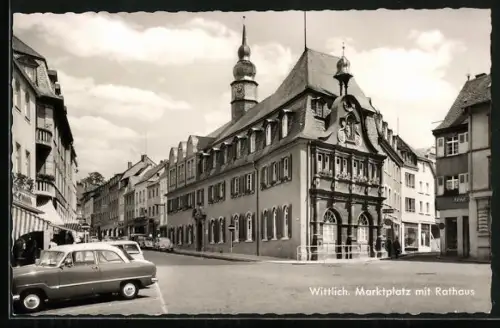 AK Wittlich, Marktplatz, Rathaus