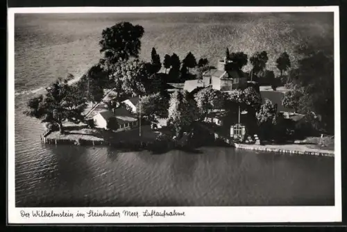 AK Wilhelmstein /Steinhuder Meer, Luftaufnahme