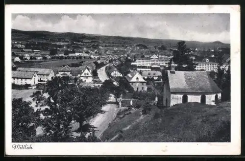 AK Wittlich, Ortsansicht mit Kapelle