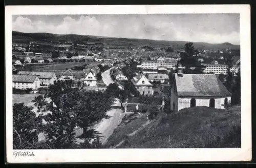 AK Wittlich, Ortsansicht mit Kapelle