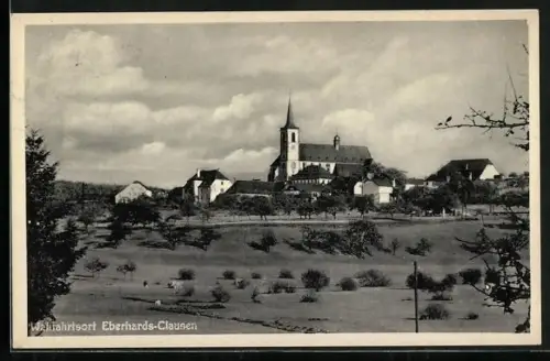 AK Eberhards-Clausen, Wallfahrtsort, Kirche und Ortsansicht