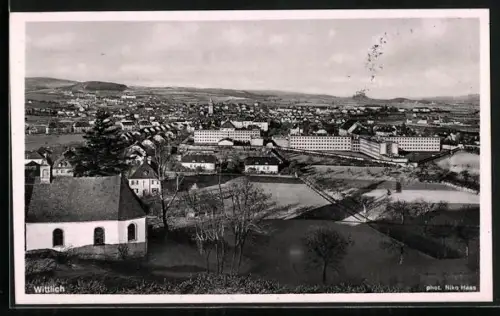 AK Wittlich, Stadtansicht mit Kirche
