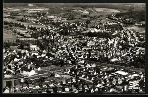 AK Wittlich, Luftbild der Stadt