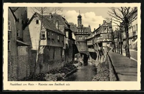 AK Marktbreit am Main, Maintor vom Breitbach aus