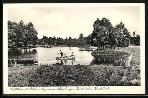 AK Holm-Seppensen /Lüneburger Heide, Am Badeteich