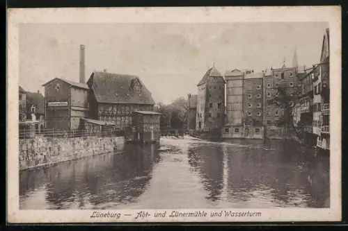 AK Lüneburg, Abt- und Lünermühle, Wasserturm