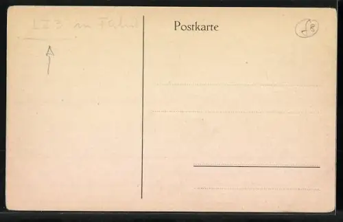 AK Zeppelin überfliegt einen See